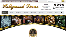 Tablet Screenshot of hollywoodpiano.com